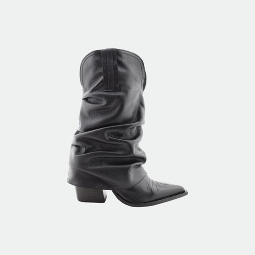 Bota texana arruchada mujer TOKYO - NEGRO