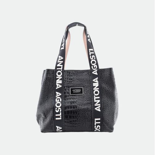 Shoppin Bag Brenda - NEGRO CROCO