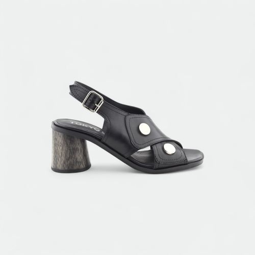 Sandalia con taco Tokyo Bizo - NEGRO