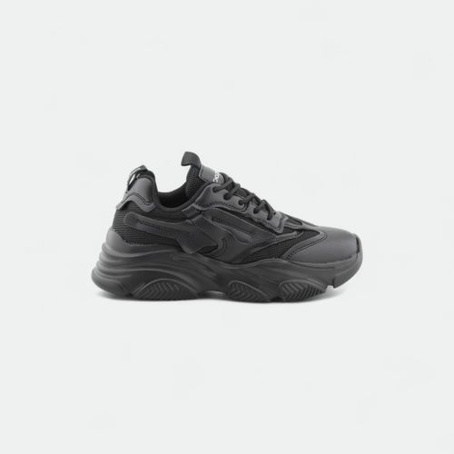 Zapatilla urbana chunky mujer CHOCOLATE - BLACK