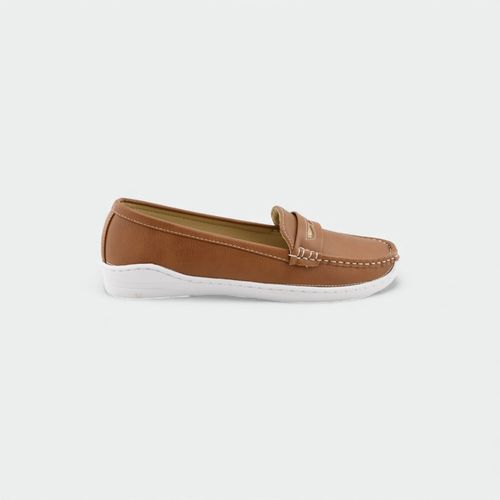Mocasin Sira con vincha mujer LADY STORK - CAMEL