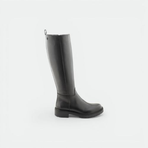 Bota caña alta con cierre mujer GREEN AND BLACK - NEGRO