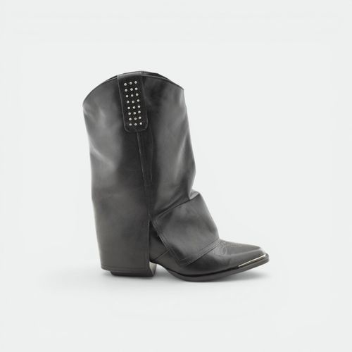 Bota Polaina caña media mujer TOKYO - NEGRO DUNA