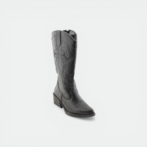 Bota texana bordadas urbano mujer PER i PIEDI - NEGRO