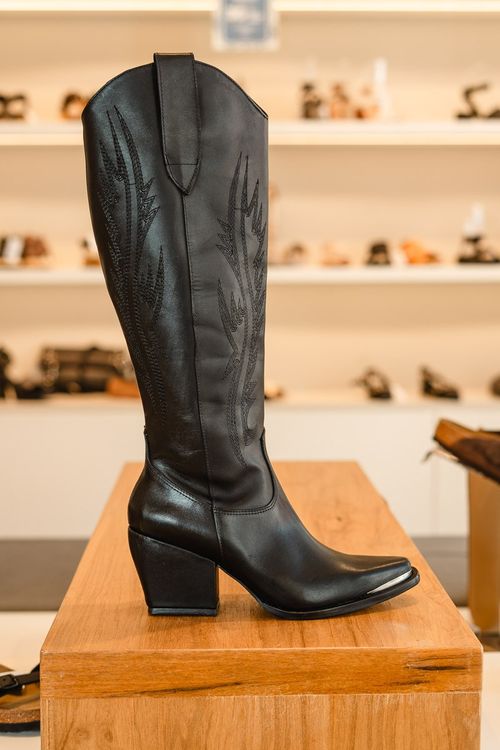 Bota caña alta mujer TOKYO - NEGRO
