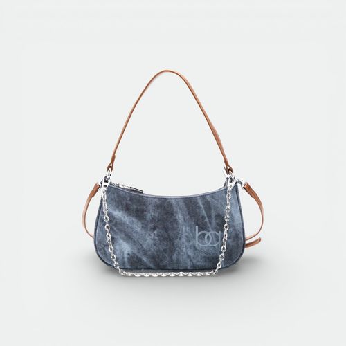 Cartera Jeanny chica con cadena mujer BLAQUE - AZUL