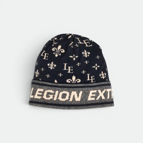 Gorro tejido urbano mujer LEGION EXTRANJERA - NEGRO BEIGE