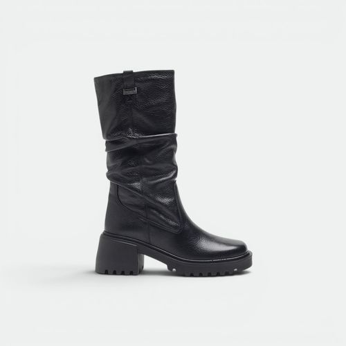 Bota Uma caña media y taco bajo mujer HUSH PUPPIES - NEGRO