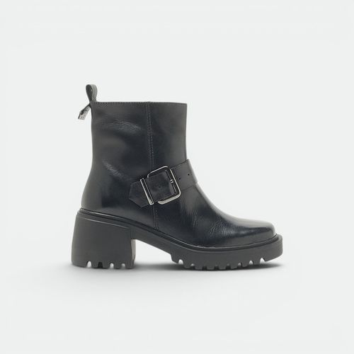 Bota Mia con hebilla y taco mujer HUSH PUPPIES - NEGRO