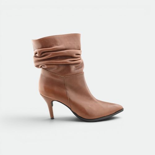 Bota caña media arruchada mujer TOKYO - CHOCOLATE