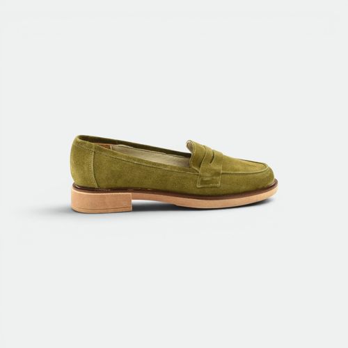 Zapato Mocasin taco bajo mujer TOKYO - VERDE GZA