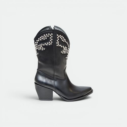 Bota texana con tachas TOKYO - NEGRO