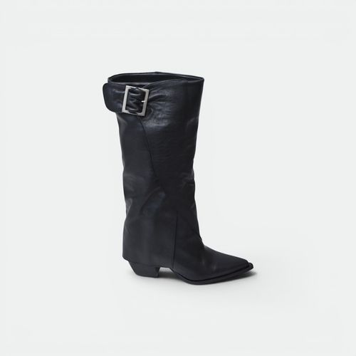 Bota Polaina caña alta mujer TOKYO - NEGRO CRO