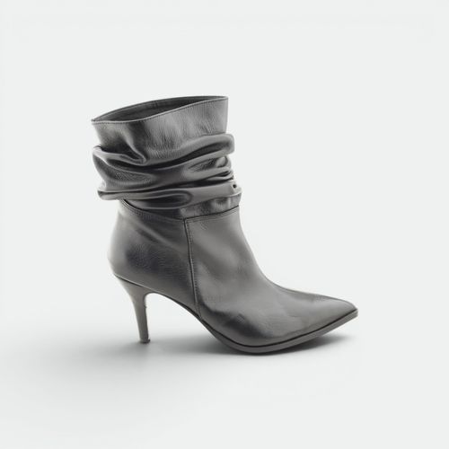 Bota caña media arruchada mujer TOKYO - NEGRO