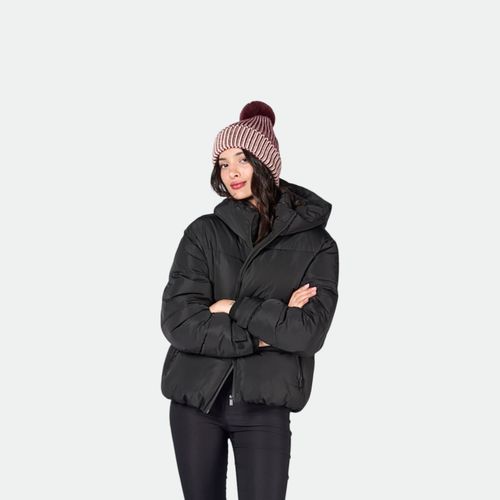 Campera Zunyi Con Capucha Canelon Mujer XL - NEGRO