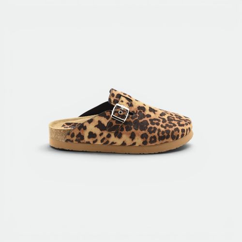 Zueco Birk Con Hebilla Mujer LADY STORK - LEOPARDO