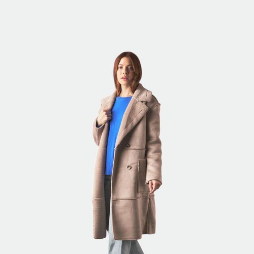 Tapado Arizona Con Piel Mujer XL - TAUPE