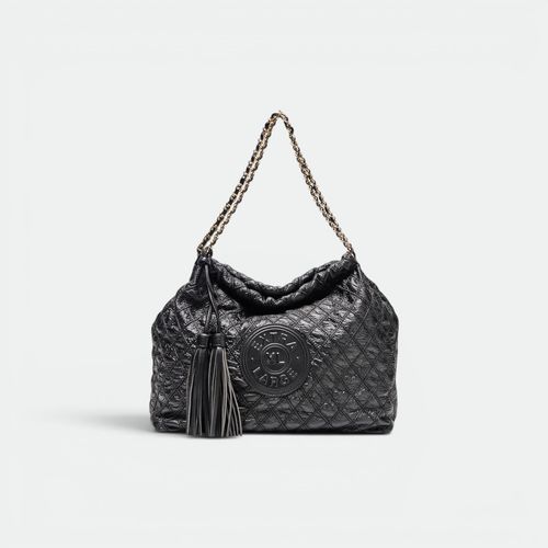 Cartera Lourdes Con Cadena Mujer XL - NEGRO
