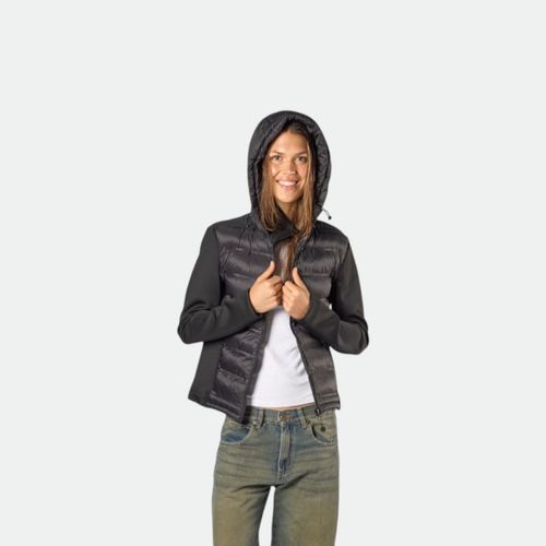 Campera Beirut Canelon Con Capucha Mujer XL - NEGRO