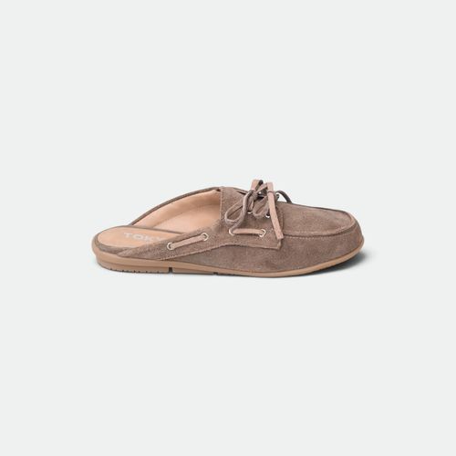 Zueco Mocasin Mule Mujer TOKYO - VISON GZA
