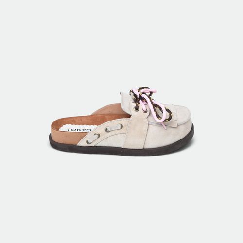 Zueco Mule Náutico Mujer TOKYO - HIELO