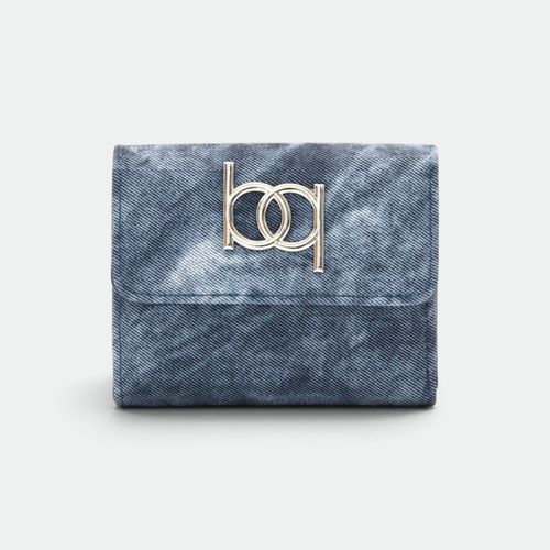 Billetera Solapa Jean Mujer BLAQUE - AZUL