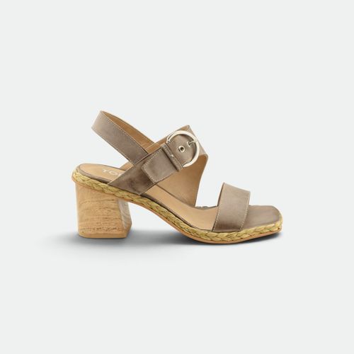 Sandalia Dahis Taco de Madera Mujer TOKYO ST. - VISON